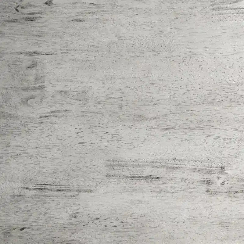 Table de salle à manger rustique à tréteaux en bois massif avec finition résistante à l'eau, cappuccino clair