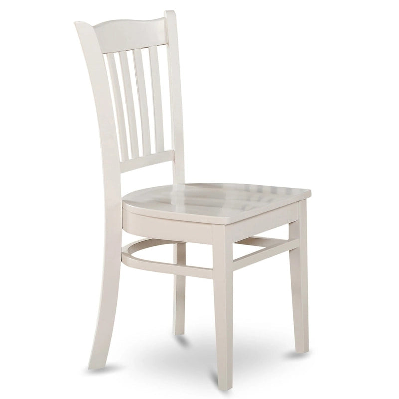Linen White Wood Rectangular Dining Table with Butterfly Leaf Extension