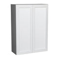 Armoire murale à double porte Panneau de style Shaker Blanc Crème Marron Noir Gris