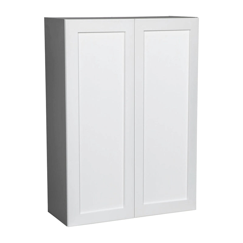 Double Door Wall Cabinet Shaker Style Panel White Off-white Brown Black Grey