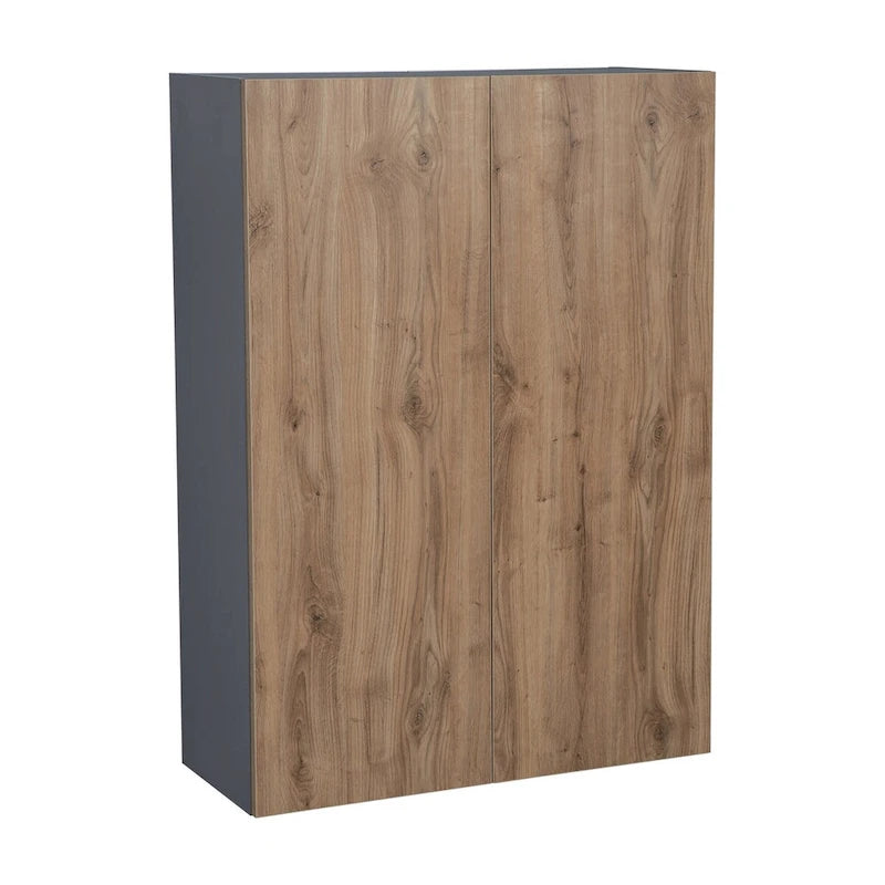Armoire murale à double porte Panneau de style Shaker Blanc Crème Marron Noir Gris