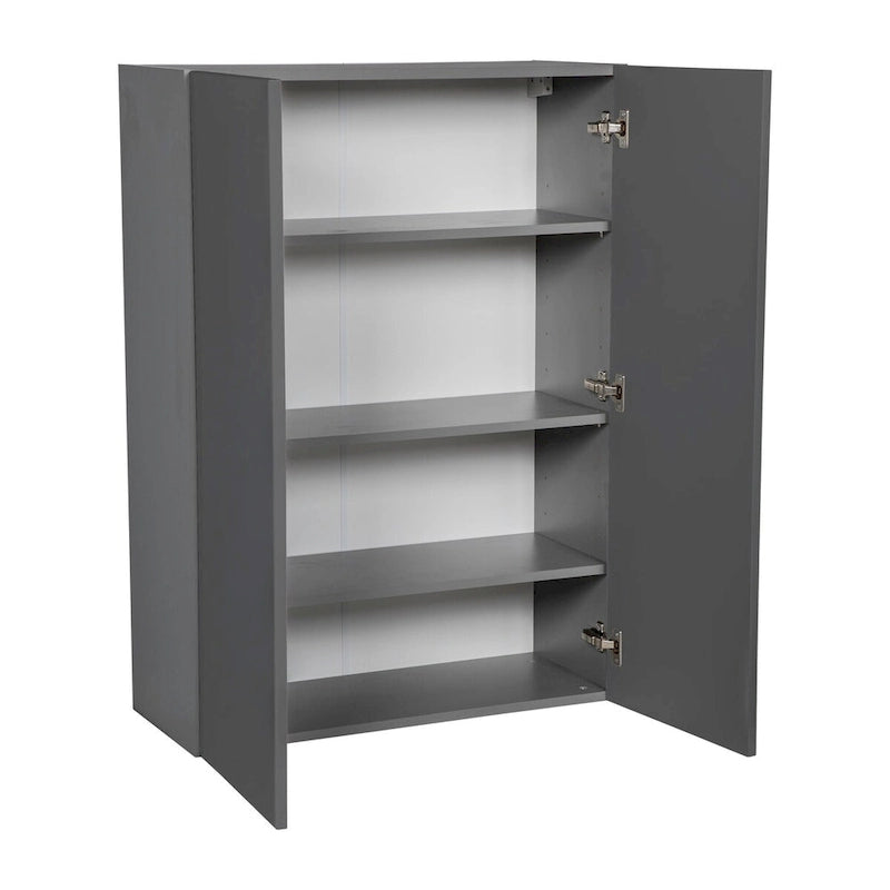 Armoire murale à double porte Panneau de style Shaker Blanc Crème Marron Noir Gris