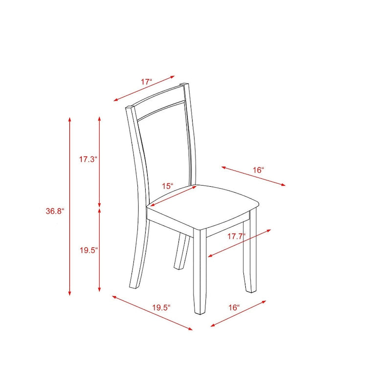 Table à manger ronde en hévéa avec chaises Parson en lin kaki foncé, jacobéen patiné
